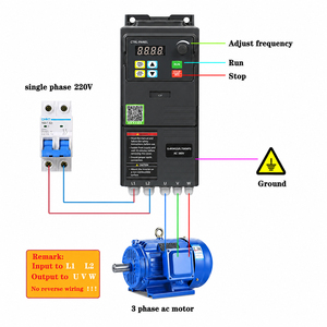 220V 380V Single Phase VSD Variable Speed Drive VFD Frequency Inverter