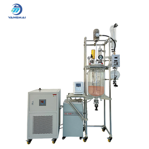 Laboratory Glass Reactor Chemical Reactor with Temp Control