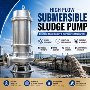4 6Inch Dredging Project Submersible Sewage Pump Motor Driven