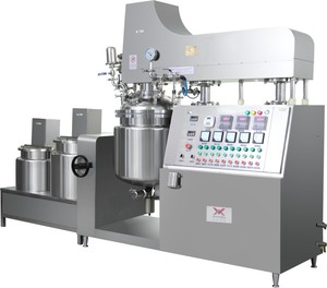 100L 1000L Cosmetic Mixer Vacuum Homogenizer with Motor Gearbox