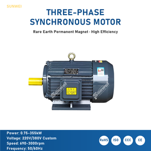 Permanent Magnet Synchronous Electric Motor PMSM 7.5kw to 55kw